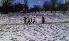 Steady run with the Sevenoaks Cross Country squad.